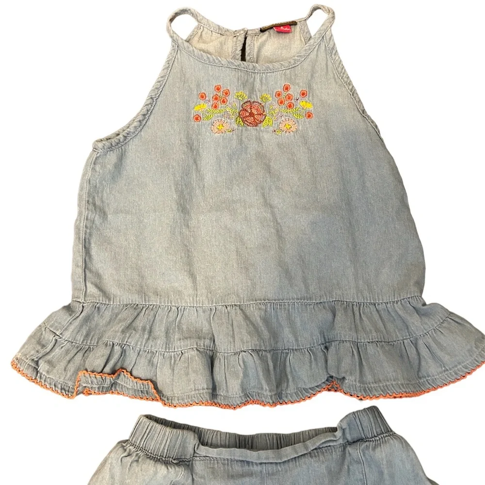 Vince Camuto denim and floral summer set